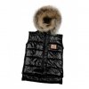 Luxury Kids Lattante vesta kamizelka vest black czarny cierna London naturalne futerko prava kozusina natural fur