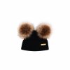 Luxury Kids Bjallra of Sweden zimna ciapka merinoWinter hat Black 0 6 months