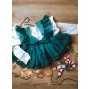 Luxury Kids Bianca Bellarco tylova sukna na traky Smaragd