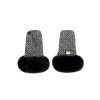 Luxury Kids Bjallra of Sweden rukavice na kocik Handmuff AW22 Black tweed