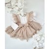 Luxury Kids Bianca Bellarco tylova sukna na traky Beige