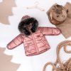 Luxury Kids Missimi zimna bunda pre deti rose gold matná