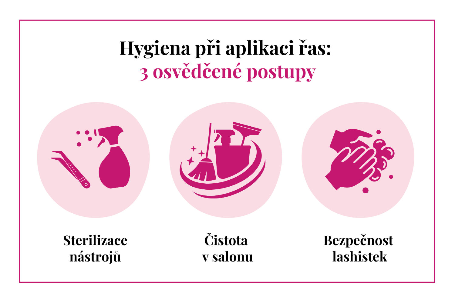3 tipy, jak zajistit hygienu při aplikaci řas.