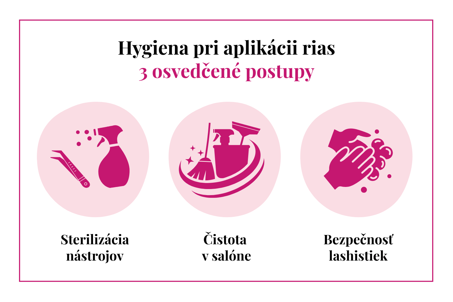 Hygiena pri aplikácii rias: 3 osvedčené postupy