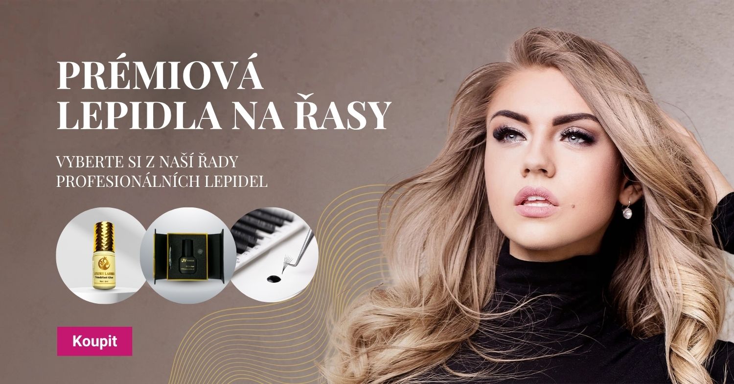 Naše nabídka prémiových lepidel na řasy.