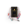 Travel brush for combing eyelashes with a protective cover