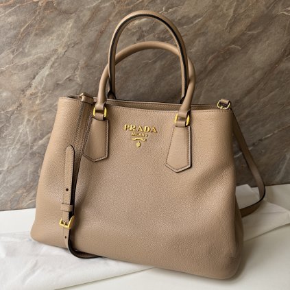 Prada béžová kožená kabelka