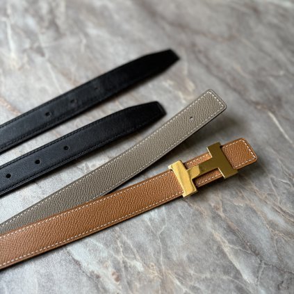 Hermès pásek se zlatou sponou