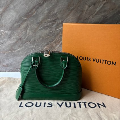 Louis Vuitton Alma BB Epi zelená