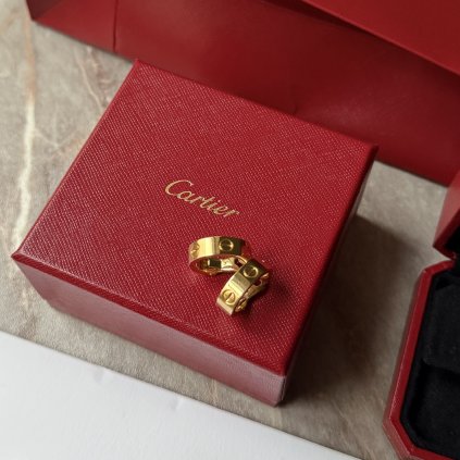 Cartier Love Hoop náušnice , žluté 18kt zlato