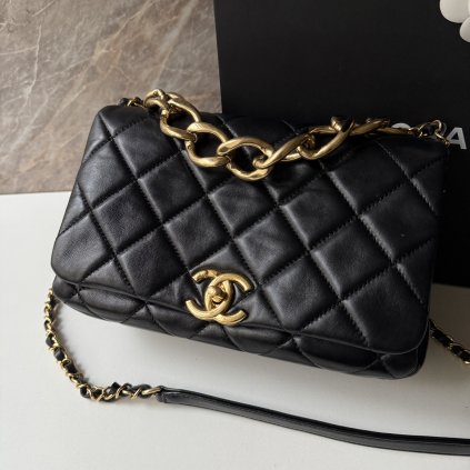 Chanel černá crossbody kabelka