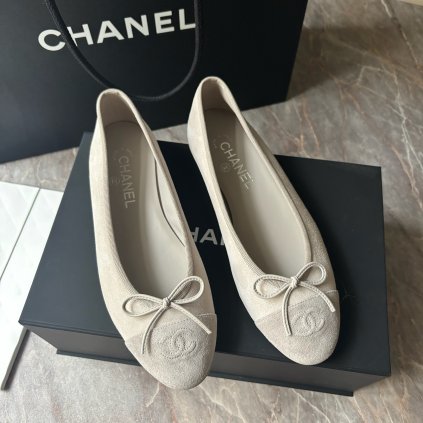 Chanel šedivé baleríny