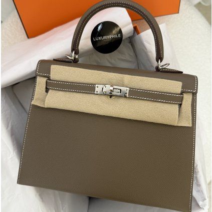 Hermès Kelly 25 Etoupe Epsom