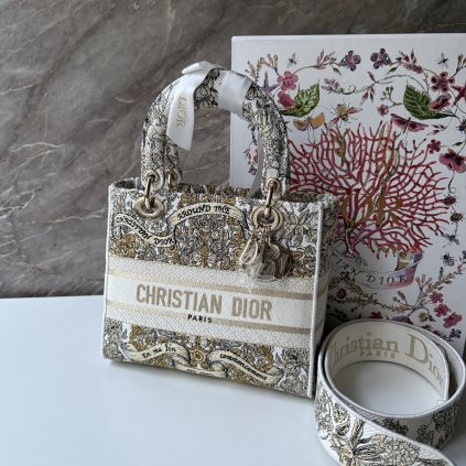 Dior Lady D-lite medium Around the World