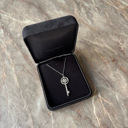 Tiffany&Co. briliantový náhrdelník klíč