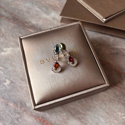 Bvlgari náušnice s drahokami