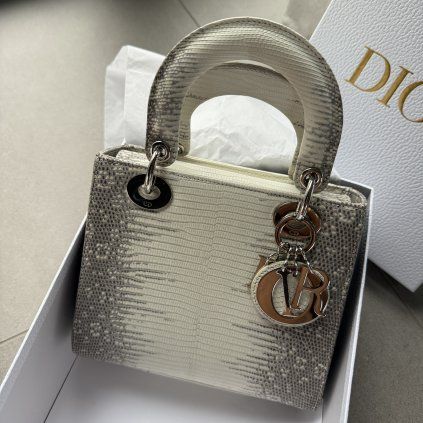 Dior Lady Dior medium Lizard exotická kůže