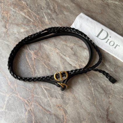 Dior černý double pásek