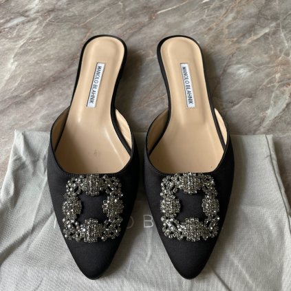 Manolo Blahnik černé baleríny