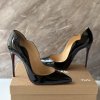 Christian Louboutin černé lakované Hot Chick podpatky