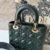 Dior lady dior tmavě zelená medium