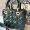 Dior lady dior tmavě zelená medium