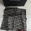 Chanel černý šátek, 100% silk 90 x 90 cm