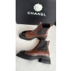 Chanel černo hnědé boots