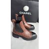 Chanel černo hnědé boots