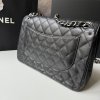 Chanel černá Double Flapbag Jumbo caviar