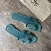 Hermès modré Oran pantofle