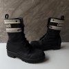 Dior černé boots kůže/textil