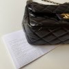 Chanel černá Wavy Cc crossbody kabelka