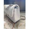 Chanel medium Double Flapbag v bílé