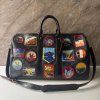 Louis Vuitton Keepall Bandouliere Bag Alps Patches Damier Graphite 45