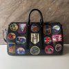 Louis Vuitton Keepall Bandouliere Bag Alps Patches Damier Graphite 45