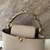Louis Vuitton Capucines MM Galet Taurillon kabelka s python uchem