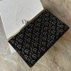 Dior černý semišový clutch
