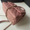 Chanel Coco Handle medium růžová kabelka