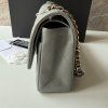 Chanel Classic šedivá flapbag medium