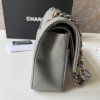 Chanel Classic šedivá flapbag medium