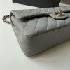 Chanel Classic šedivá flapbag medium