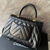 Chanel černá coco handle small kabelka