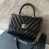 Chanel černá coco handle small kabelka