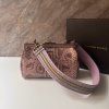 Bottega Veneta Dahlia Burano Python fialová kabelka