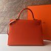 Hermès oranžová Kelly, epsom kůže