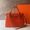 Hermès oranžová Kelly, epsom kůže