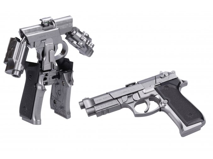 78584 robot pistole kov 2v1 11 cm