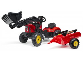 79817 falk traktor slapaci 2030m red supercharger pedal charger s vleckou