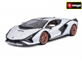 78074 bburago 1 18 top lamborghini sian fkp 37 white black